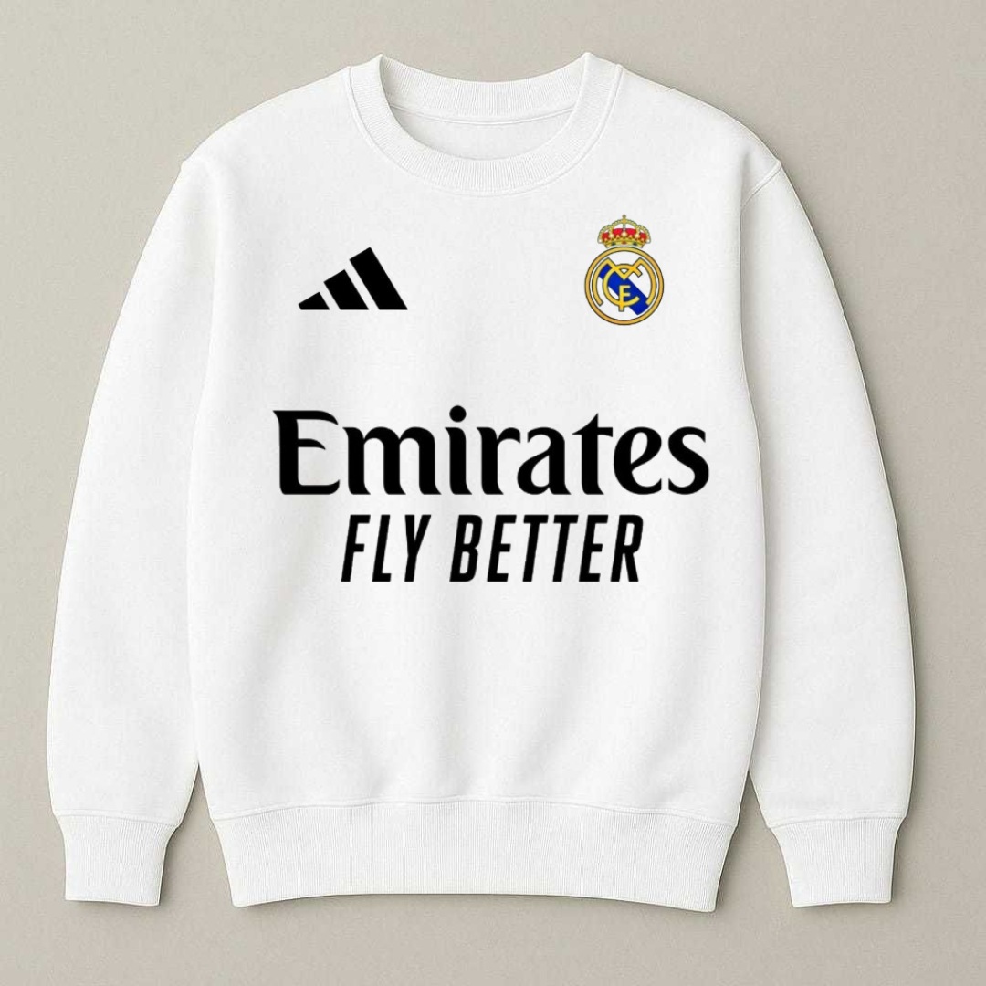 Real Madrid Supporter Sweatshirt customizable