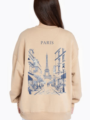 Paris France classical print Eiffel tower vibe sweatshirt